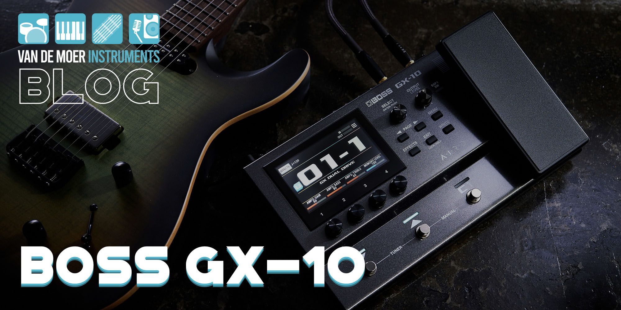 Boss GX-10: De kracht van de GX-100, nu compact en draagbaar