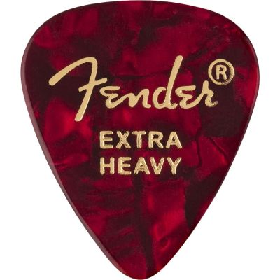 Fender 351 Shape Premium Picks Extra Heavy RED MOTO (12 picks)