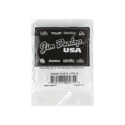 Dunlop 9002 White thumbs medium sachet of 12