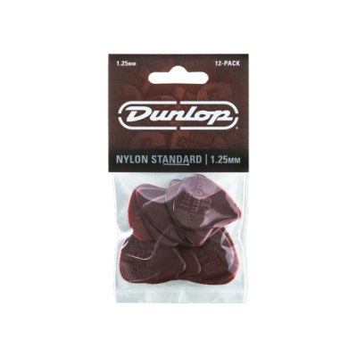 Dunlop 44P125 Standard nylon 1.25 mm, Player's pack 12