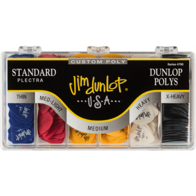 Dunlop 4790 Poly Standard, display of 432, 72 of each