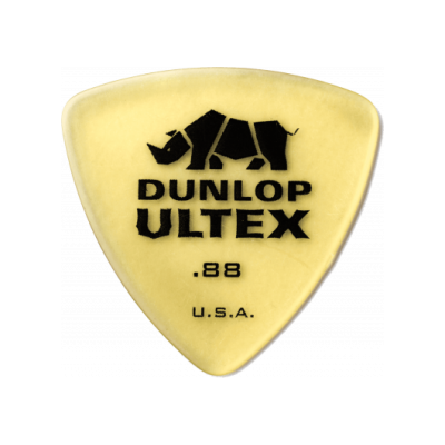 Dunlop 426R88 Ultex Triangle, bag of 72, Amber, 0.88 mm