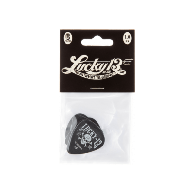 Dunlop L13CP10 Lucky 13 Series III, Player's Pack, 6, matching, 1.00 mm