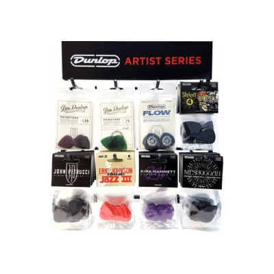 Dunlop MD128A picks displayed Signatures Full 72 Player's Pack