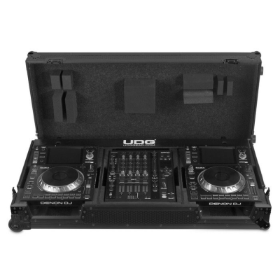 UDG Ultimate Flight Case Set Denon DJ SC5000/X1800 Blk Plus (Wheels)