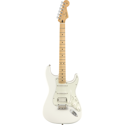 Fender Player Stratocaster HSS Maple Polar White  - Guitare électrique