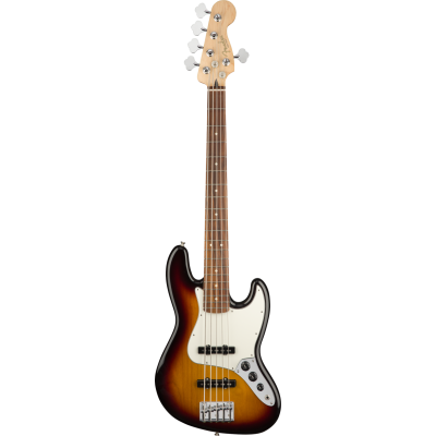Fender Player Jazz Bass V PF 3T SUnburst bas - Bass Guitar