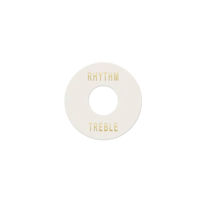 Boston EP-508-W toggle switch plate, white with gold imprint