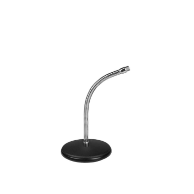 Boston MS-2100 desk top microphone stand, round base, with gooseneck 36cm