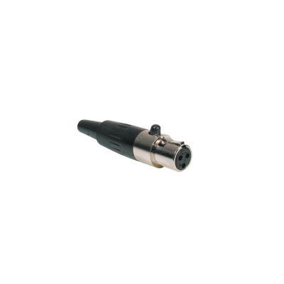 Boston MINI-3-FV mini xlr plug, 3-pole, nickel, female