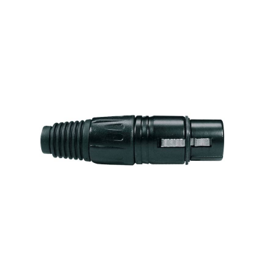 Boston XLR-5-FVBK xlr plug, female, 5-polig, zwart, zwarte kabel huls