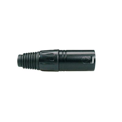 Boston XLR-5-MVBK xlr plug, male, 5-pole, black cable cap, black