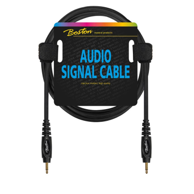Boston AC-255-600 audio signal cable, 3.5mm jack mono to 3.5mm jack mono, 6.00 meter