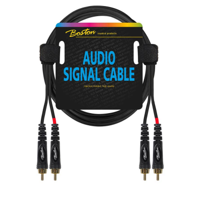 Boston AC-277-150 audio signaalkabel, 2x RCA naar 2x RCA, 1.5 meter