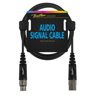 Boston AC-298-600 audio signal cable, XLR female to XLR male, 6.00 meter
