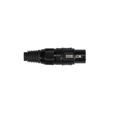 Boston XLR-1-FVBK xlr plug, female, 3-polig, geheel zwart