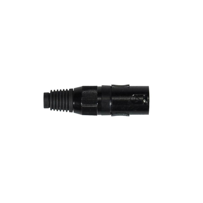 Boston XLR-1-MVBK xlr plug. male, 3-polig, geheel zwart