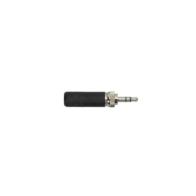Switchcraft SC-35HDLBN vergrendelbare mini jack plug, 3.5mm 3-polig, kabel ingang 6.4mm, zwart