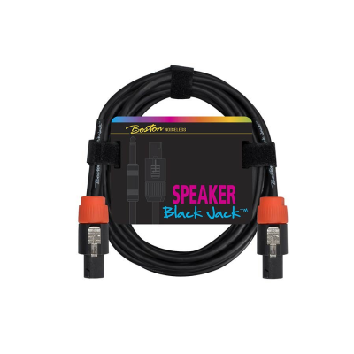 Boston SC-240-2 speakerkabel, zwart, speakon + speakon, 2 x 2,5mm, 2 meter
