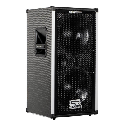 GRBass AT212slim/8 premium carbon fiber slim speaker cabinet, 2x12"+1" slim 900w 12.9kg, 8 ohm