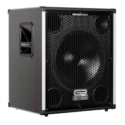GRBass AT115/4 premium carbon fiber speaker cabinet, 1x15"+1" 400w 13kg, 4 ohm