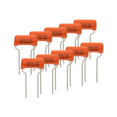 TAD V221225P/10 Sprague Orange Drop 225P capacitor 0.022uF, 10-pack