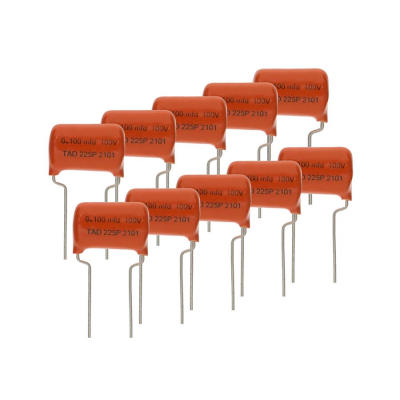 TAD V101225P/10 Sprague Orange Drop 225P capacitor 0.100uF, 10-pack