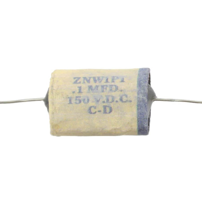 Allparts EP4361000 white reproduction 1951 capacitor 0.1uF 150V