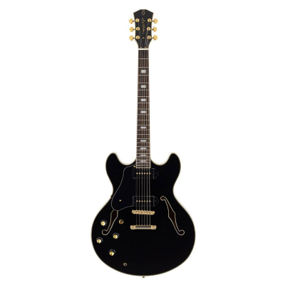 Sire Guitars H Series Larry Carlton guitare électrique gaucher archtop avec P90s noir