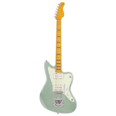 Sire Guitars J Series Larry Carlton Guitare électrique en acajou style J, vert surf métallisé