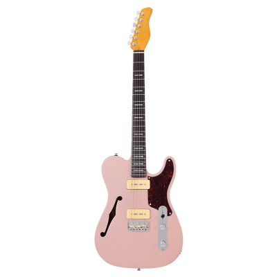 Sire Guitars T Series Larry Carlton guitare électrique chambrée en aulne et frêne, style T, or rose