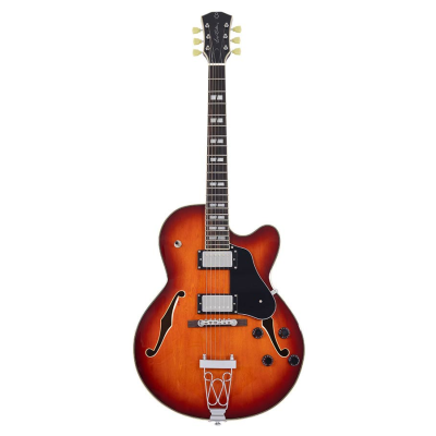 Sire Guitars H Series Larry Carlton guitare archtop électrique, tabac éclaté