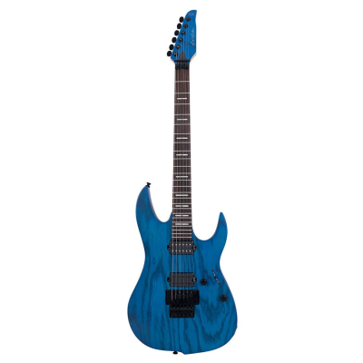 Sire Guitars X Series Larry Carlton mahonie + as elektrische gitaar, transparant blauw satijn