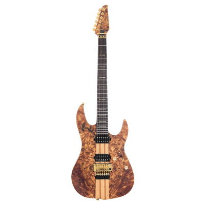 Sire Guitars X Series Larry Carlton alder + poplar burl neck-through electric guitar, natural satin, incl. gigbag