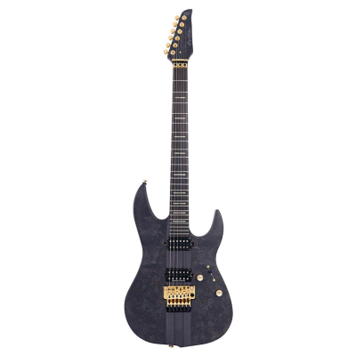 Sire Guitars X Series Larry Carlton alder + poplar burl neck-through electric guitar, transparent black satin, incl. gigbag