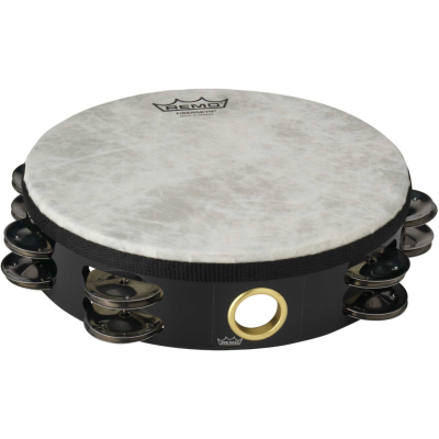 Remo TA-5208-70 08" Tambourine with 2 Rows of 8 jingles - Pretuned - High pitch