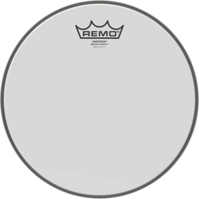 Remo BE-0210-00 Peau Emperor blanc lisse 10" pour Tom/ Caisse claire