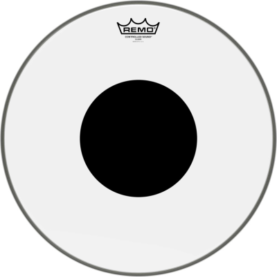 Remo CS-0316-10 16" CS Clear Snare/ Floortom head with black dot