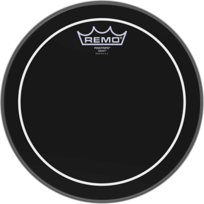 Remo ES-0610-PS 10" Ebony Pinstripe tom/ Snarevel