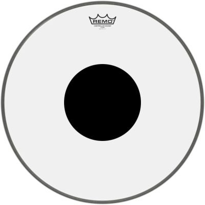 Remo CS-1318-10 18" CS Clear Bass Drum Head with black dot