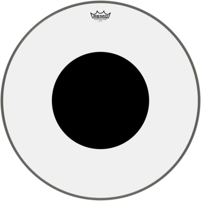 Remo CS-1326-10 26" CS Clear Bass Drum Head with black dot