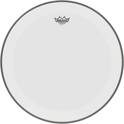 Remo P3-1220-C1 20" Powerstroke 3 Smooth White bass drum head