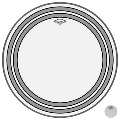 Remo PW-1322-00 22" Powersonic Clear Bass Drum head with internal subsonic dampening rings
