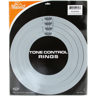 Remo RO-0246-00 Set d'anneaux atténuateurs d'harmoniques (RemOs sound control rings)