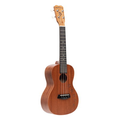 Islander MC-4-HNS Traditional concert ukulele with mahogany top and Honu turtle engraving