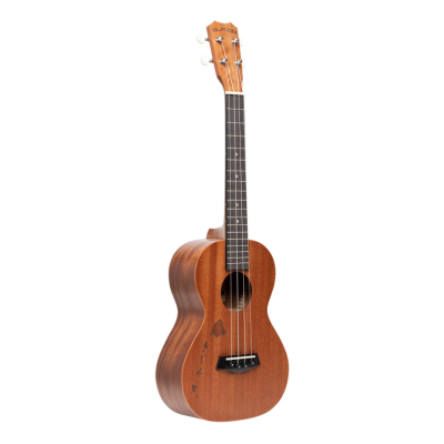 Islander MT-4-ISL Traditional tenor ukulele with mahogany top and Hawaiian islands engraving