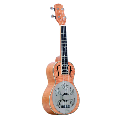Gold tone RESOUKE MAPLE C ResoMaple concert-scale curly maple resonator ukulele with gig bag
