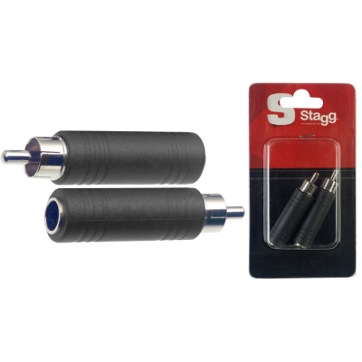 Stagg AC-PFCMH 2 x Female phone-plug/male RCA adaptor in blister packaging