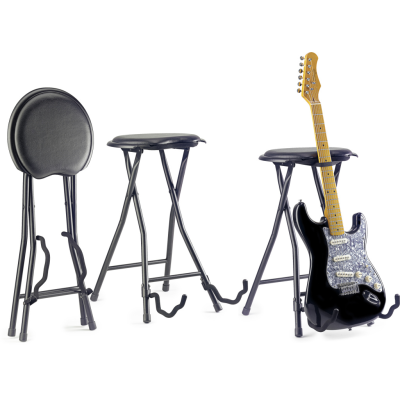 Stagg GIST-300 Ronde, inklapbare stoel met ingewerkte gitaarstand