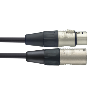 Stagg NMC3R Câble de microphone série N, XLR/XLR (m/f), 3 m